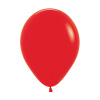 LUKY Balón Solid 25 cm, červený /100ks/