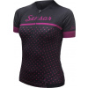 Dámský cyklistický dres SENSOR Cyklo Tour black dots Velikost: M, Barva: černá