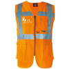 Korntex | KXMF – Berlin, Multifunkčná vesta, oranžová, 4XL