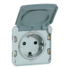 LEGRAND Zásuvka PLEXO 69570 šedá IP55