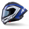 přilba SUPERTECH R10 ARIUS, ALPINESTARS (karbon/modrá/bílá, vel. 2XL)
