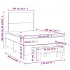vidaXL Boxspring posteľ s matracom krémový 120x200 cm látka - Krémová - 56798-11810