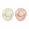 BIBS De Lux cumlíky z prírodného kaučuku 2ks - veľkosť 2 - Ivory / Blush