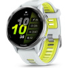 Garmin Forerunner 970 biela/titánová luneta s bielo-žltým polopriehľadným remienkom