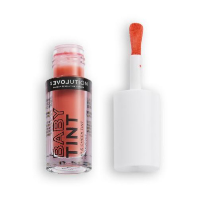 Revolution Relove Baby Tint Lip & Cheek rúž a lícenka 2v1 1.4 ml coral