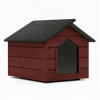 Zatepletá búda pre psa XL 90x116x82 cm DECHLAND BP012 mahagón