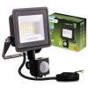 LED reflektor ZUNA2 20W 1800lm 6500K IP44 Black Senzor pohybu LUMILED