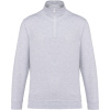 KARIBAN VINTAGE K478 / Mikina s 1/4 zipsom - ash heather L