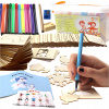 DREVENÉ ŠABLÓNY Učenie sa kreslenia kreatívna sada MONTESSORI pre deti