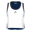 Dámsky top Head Play Crop Top - white/royal - Biely (XS)