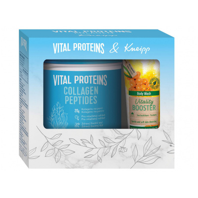 Vital Proteins + Kneipp Darčekové Balenie Collagen Peptides prášok 567 g + Vitality Booster sprchový gél 200 ml