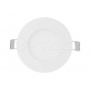V-TAC Mini LED panel okrúhly Premium zapustený 3W, 3000K, 210lm, VT-307 (V-TAC)