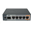 MikroTik RouterBOARD hEX S, 880MHz dual-core CPU, 256MB RAM, 5x LAN, 1x SFP, PoE in/out,USB,microSD slot, vč. L4 licence RB760iGS