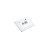 Zásuvka Solarix CAT5E UTP 2 x RJ45 pod omítku bílá SX9-2-5E-UTP-WH