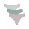 Dámske tangá 3-pack Under Armour UA Pure Stretch NS THONG 3pk šedá|XL