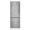 Magnetický kryt na chladničku Čierna kvetina 60x180 cm