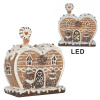 Clayre & Eef Perníková LED chalúpka Gingerbread Cotti - 18*10*19 cm - Clayre & Eef