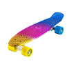 Ridge Skateboards Unisex Neochrome Mini Cruiser Complete Skateboard, Yellow/Pink/Blue, 22