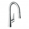 Hansgrohe Talis M51 - Kuchynská páková batéria 200, Eco, vyťahovateľná sprška, 2jet, chróm 72817000
