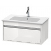 Duravit Ketho - Umývadlová skrinka 41x80x48 cm, 1 zásuvka, lesklá biela KT641902222