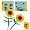 LEGO ICONS 40524 Slnečnice + VP papierové vrecko LEGO 6315792 Stredné (LEGO ICONS 40524 Slnečnice Kvety Kvety Kytica)