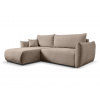 Rohová rozkladacia sedačka Allora - béžová Strana: Ľavá