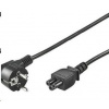 PREMIUMCORD Kabel napájecí 230V pro NTB (3pin, Schuko, trojlístek) 3m kpspt3