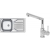 Set Sinks (dřez Okio 780 M 0,5 mm matný + baterie Mix 350 P Chrom - lesklý) OK78MMI350PC