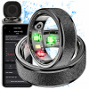 Smart prsteň Colmi R10 čierny 20 mm veľkosť 10, monitorovanie zdravia, 5ATM