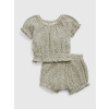 GAP Baby set top a kraťasy Zelená 18-24M