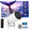 LED projektor Asato Android auto 4K Smart Tv biely