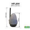 HFL6W - rozmer Ø,76 x 125mm, 12/24/230V, AC/ DC,svietivosť 739 lux