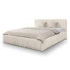 Wilsondo Čalúnená manželská posteľ s úložným priestorom Farese 140x200 - biela