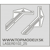 Laserom rezaný doplnok - Stierače 1:25