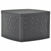 Záhradný stôl, stolík - Vidaxl Side, Anthracite Tabuľka, 54x54x36,5 cm, (Vidaxl Side, Anthracite Tabuľka, 54x54x36,5 cm,)
