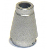 4589b Metallic Silver Cone 1 x 1 with Top Groove (Metalický stříbrný kužel 1 x 1 s horní drážkou)