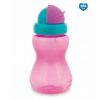 Canpol babies fľaša športová so slamkou malá ružová 270 ml