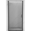 Mexen Exo, posuvné dvere do otvoru 115x200 cm, 6mm číre sklo, čierny profil, 8151-115-000-70-00