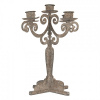 Clayre & Eef Šedý antik kovový svietnik na 5 úzkych sviečok Triento - 26*26*35 cm - Clayre & Eef