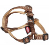 Nobby SOFT GRIP postroj nylon S-M 40-56cm / 15mm hnedá