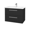 Dreja Umývadlová skrinka GIO SZZ2 80 - N03 Graphite / Úchytka T03 / N03 Graphite
