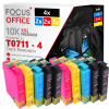 10 ATRAMENTOV PRE EPSON STYLS DX4400 S20 SX218 T0711 XL