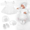 Luxusná 4D slávnostná sada pre bábätko Girl - biela Baby Nellys