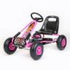 Detská šliapacia motokára Go-kart Baby Mix Razor červená Ružová