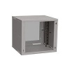 Solarix SENSA LITE SENSA-L-9U-545-11-G - Skříň - 450 mm, glass door - montáž na stěnu - šedá, RAL 7035 - 9U - 19