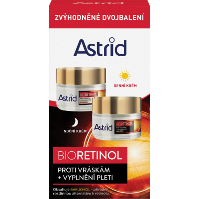 Astrid Bioretinol denní pleťový krém Bioretinol Day Cream SPF10 50 ml + noční pleťový krém Bioretinol Night Cream 50 ml darčeková sada
