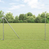 zahrada-XL Plot s stĺpmi Strieborná 1.6 x 10 m Oceľ 3350474
