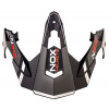 NOX šilt pre prilby N312 DRONE, NOX (tmavo modrá matná,červená)
