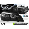 LED SVETLOMETY ANGEL EYES LED DRL ČIERNE AFS pre BMW X5 E70 07-13 (XENON OEM)
