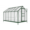 IWHome Zahradní skleník DEMETER A101-D 5,93m² green 201x190x312 cm PC 4 mm + základna IWH-10270004